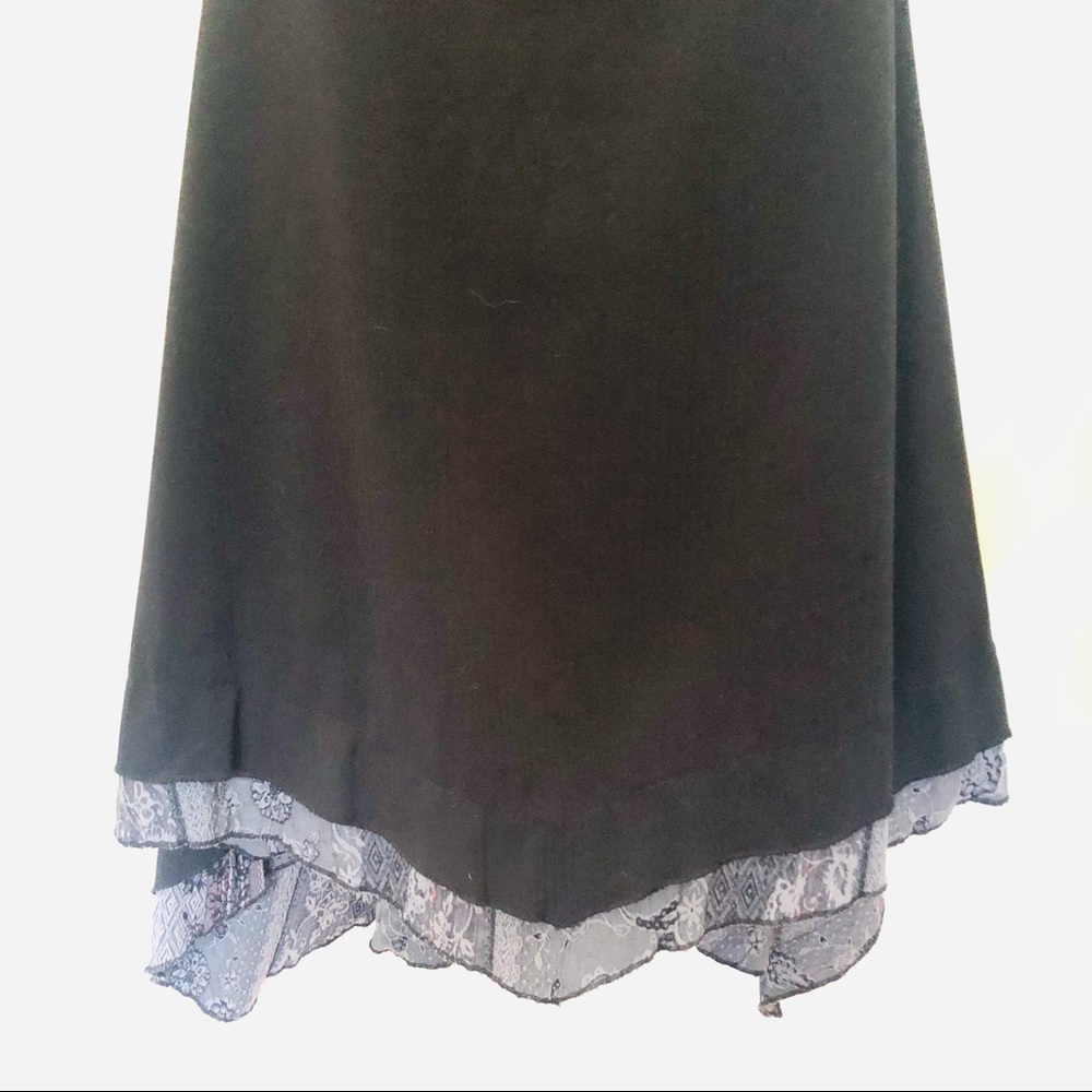 Manque Design Black Skirt A-line Pull-on, pull-off - Picture 3 of 11